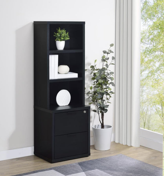 Westpark - 3-Shelf Bookcase USB And Lockable Drawer