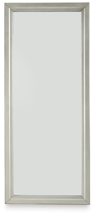 Evesen - Champagne - Floor Standing Mirror With Storage