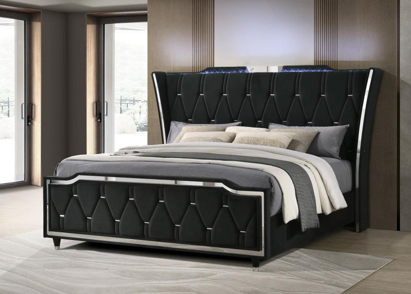 Lorient - LED Upholstered Bed