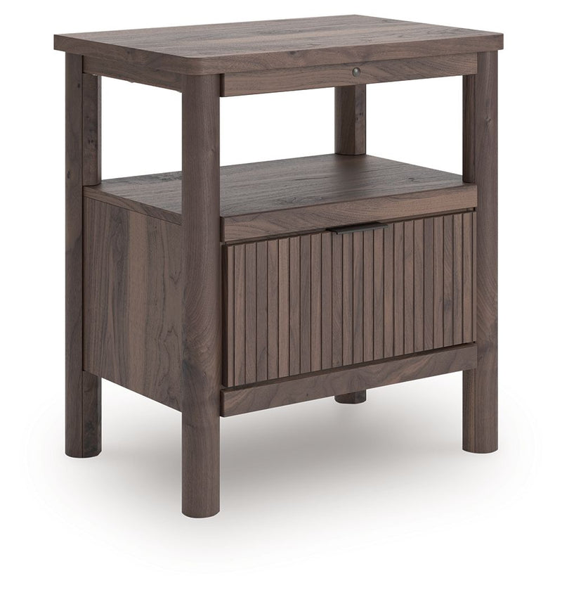 Pamytta - One Drawer Night Stand - Brown