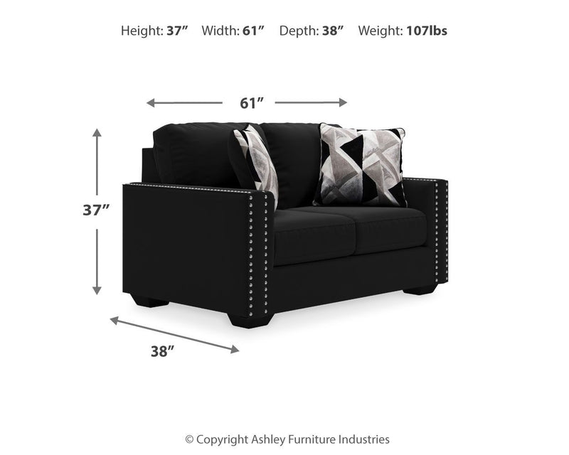 Gleston - Loveseat - Onyx