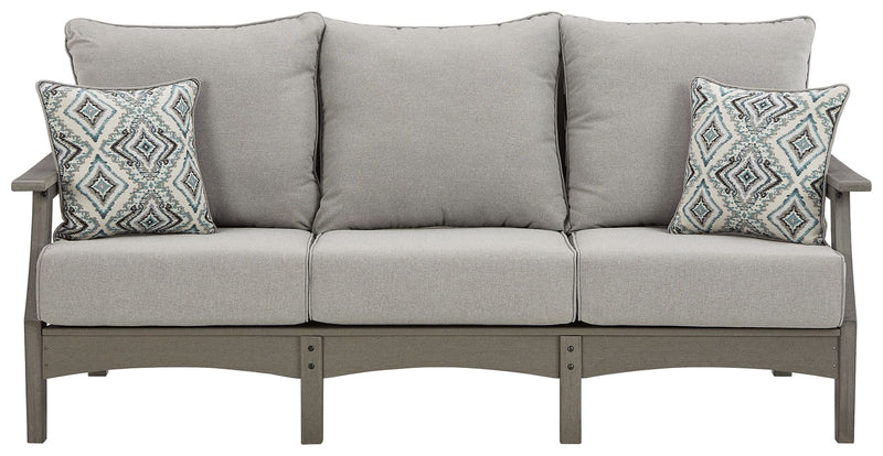 Visola - Sofa with Cushion - Gray