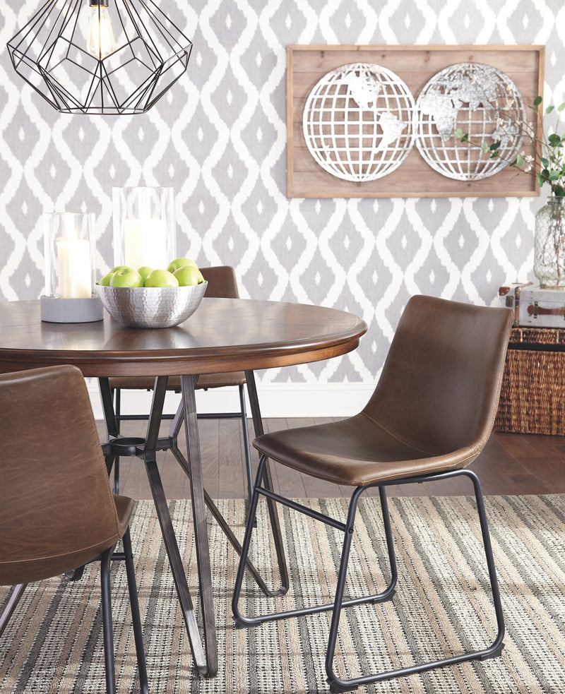 Centiar - Round Dining Room Table - Brown