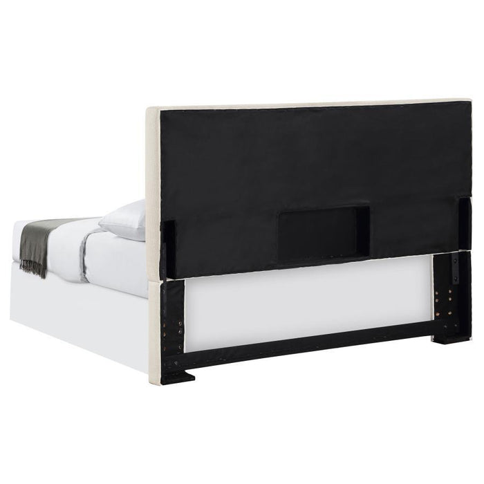 Pirro - Upholstered King Panel Headboard - Sand