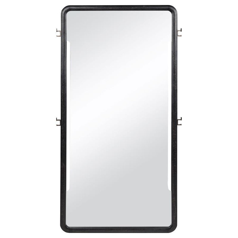 Leandro - 76" Full Length Floor Mirror - Burnished Black