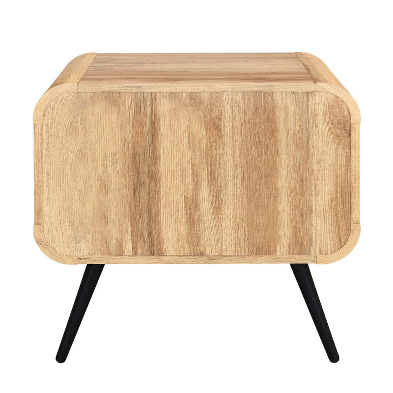 Rowan - One Drawer End Table/Bedside Table - Natural