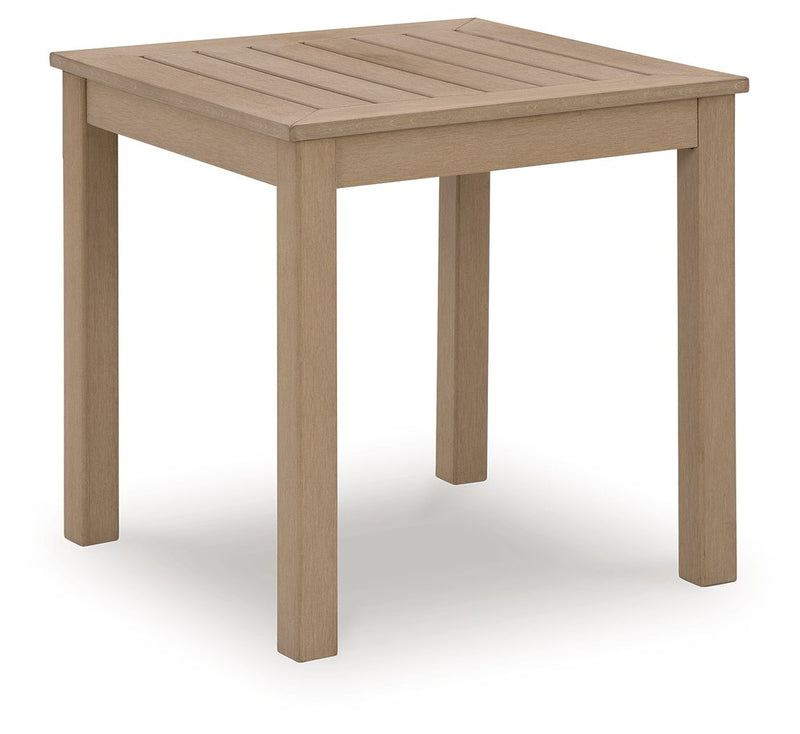 Hallow Creek - Square End Table - Driftwood