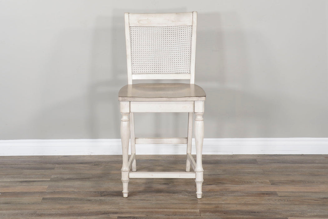 Westwood Village - Caneback Barstool With Wood Seat - Beige