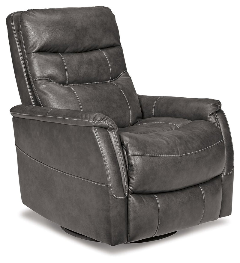 Riptyme - Swivel Glider Recliner - Quarry