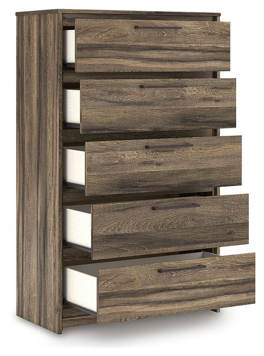 Elbrim - Brown - Five Drawer Chest
