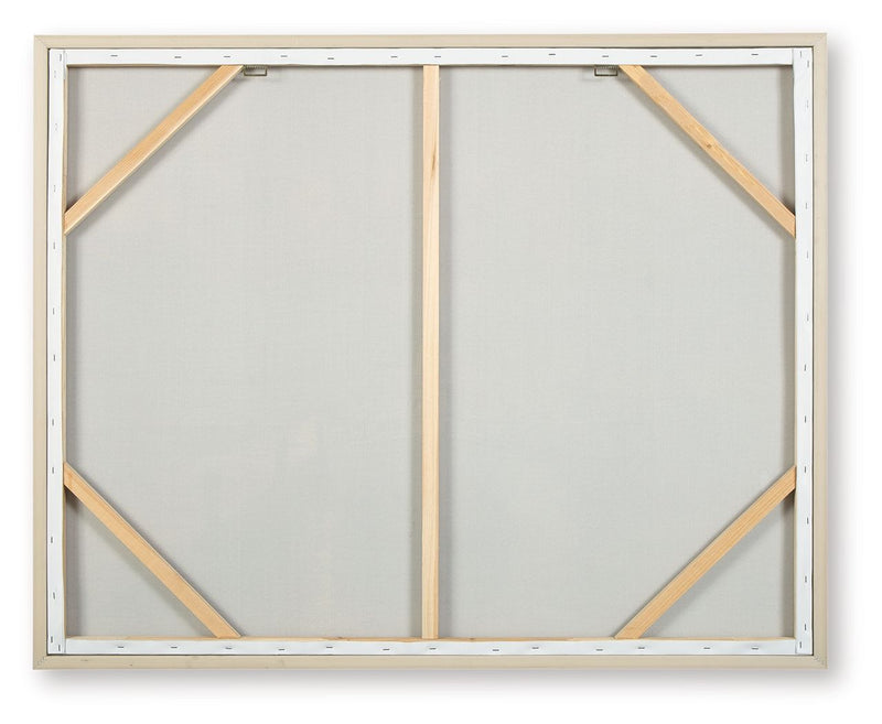 Worthney - Wall Art - Blue / White / Brown