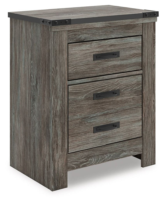 Frandern - Gray - Two Drawer Night Stand