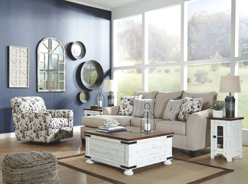 Abney - Swivel Accent Chair - Platinum
