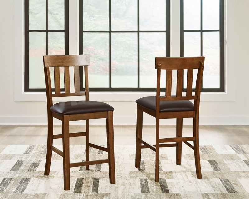 Ralene - Upholstered Barstool (Set of 2) - Medium Brown