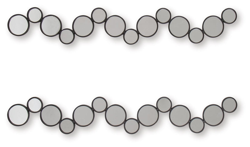 Vinler - Accent Mirror Set (Set of 2) - Black