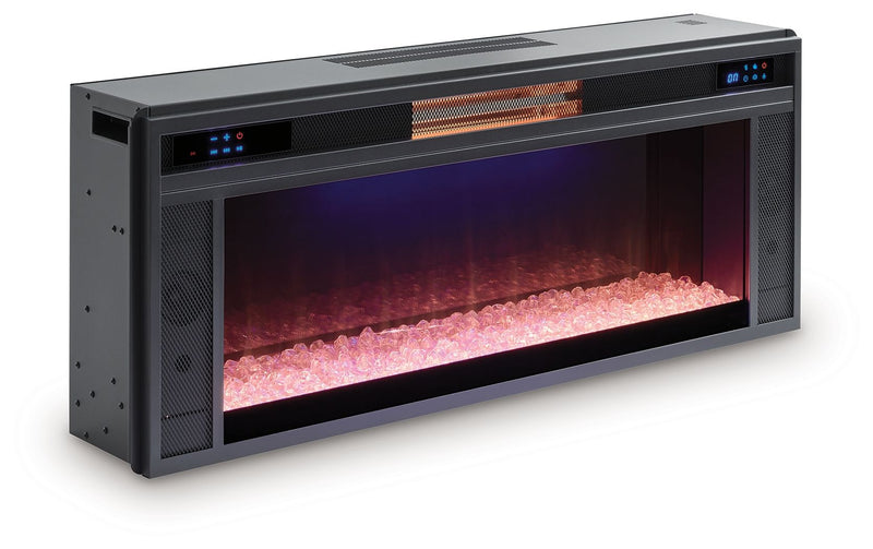 Entertainment Accessories - Fireplace Insert - Black