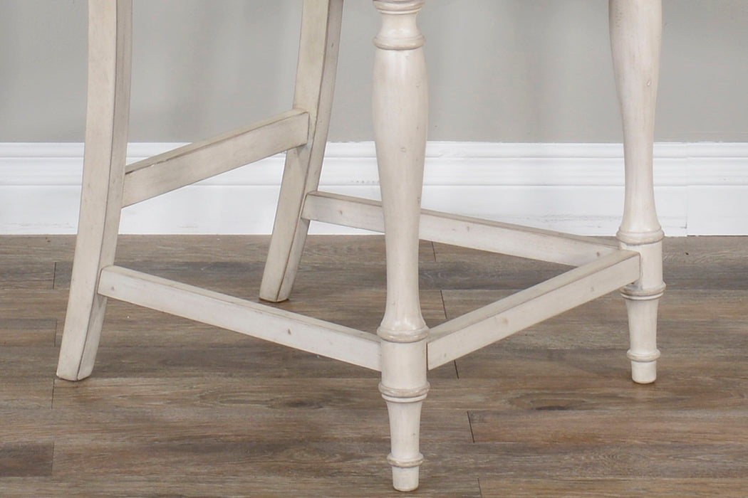 Westwood Village - Caneback Barstool With Wood Seat - Beige