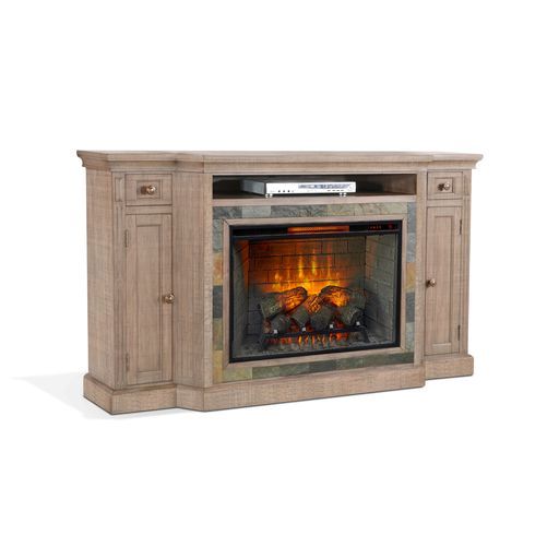 Desert Rock - TV Console - Light Brown