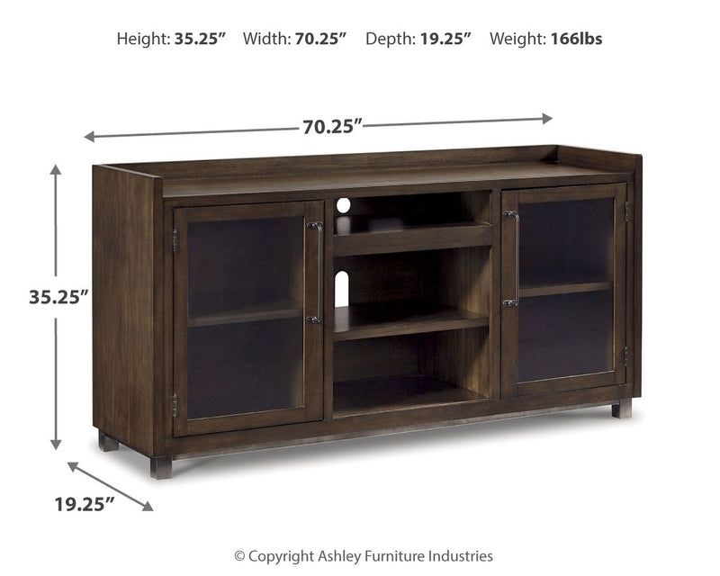 Starmore - XL TV Stand w/Fireplace Option - Brown