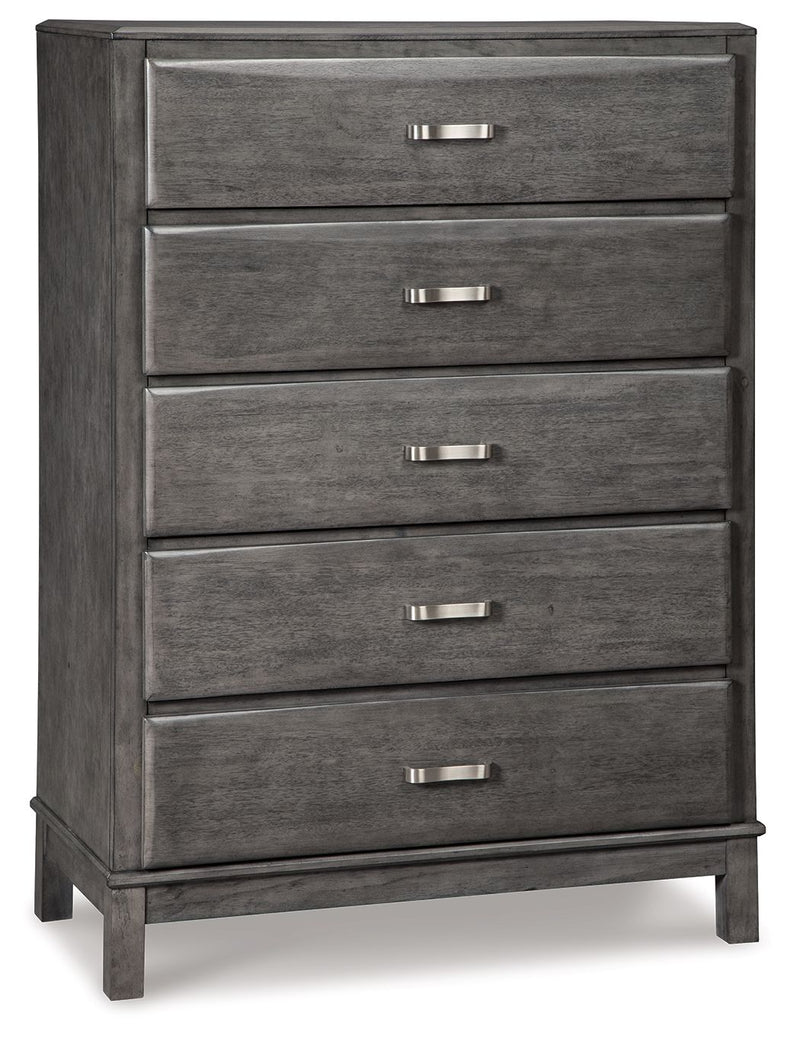 Caitbrook - Five Drawer Chest - Gray