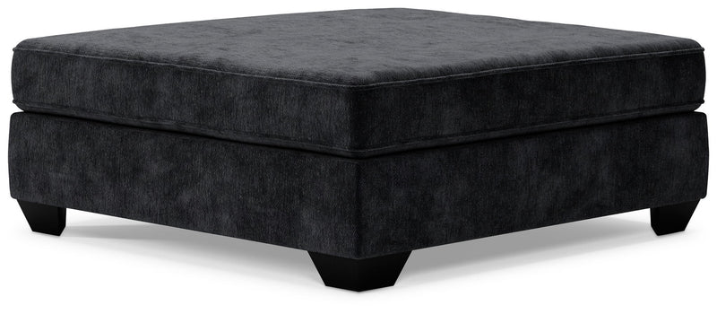 Lavernett - Oversized Accent Ottoman - Charcoal