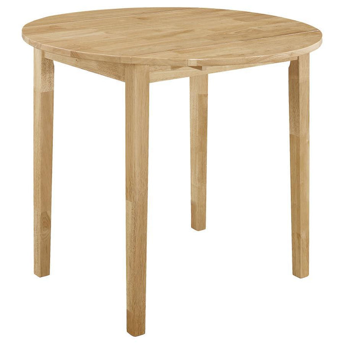Bucknell - 3 Piece Round Drop Leaf Dining Table Set