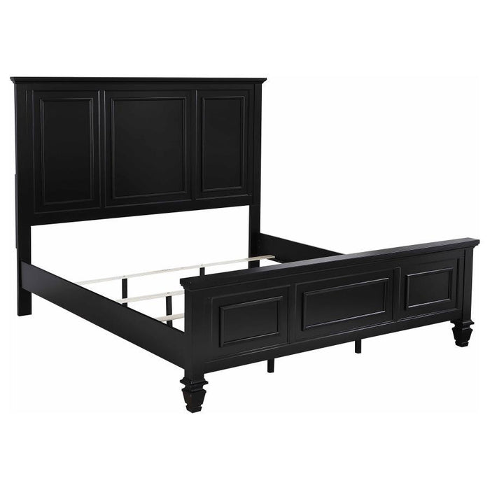 Sandy Beach - 63" Panel Bed with High Headboard