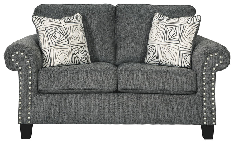 Agleno - Loveseat - Charcoal