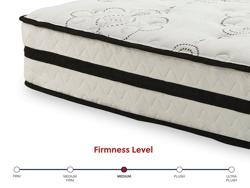 Chime 10 Inch Hybrid - 2 Pc. - Queen Mattress And Pillow - White