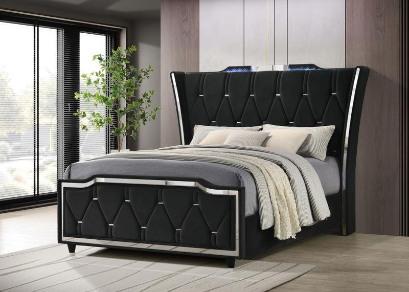 Lorient - LED Upholstered Bed