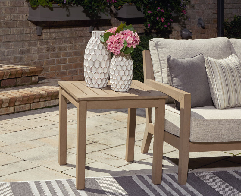 Hallow Creek - Square End Table - Driftwood