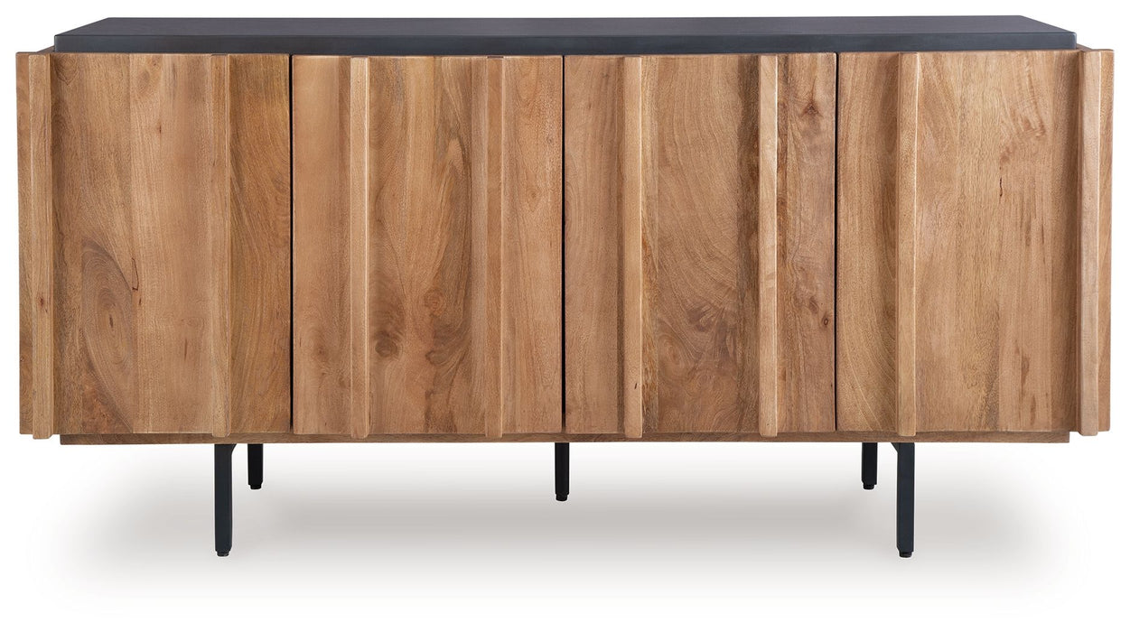Quintavious - Brown / Charcoal - Accent Cabinet