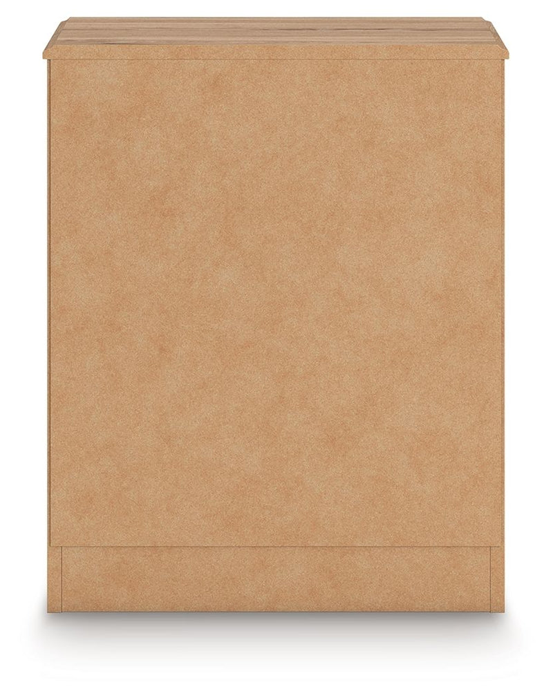 Aleaport - One Drawer Night Stand - Warm Brown