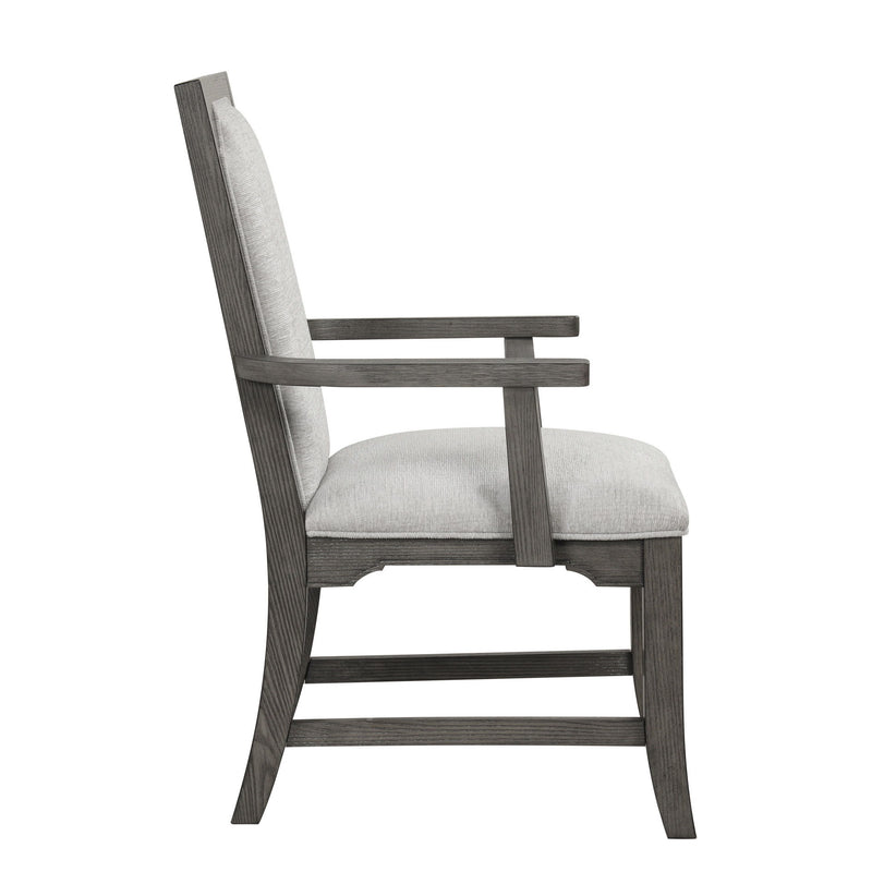 Lisbon - Dining Arm Chair (Set of 2) - Gray