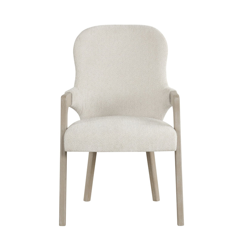 Gwendolyn - Upholstered Arm Chair (Set of 2) - Cerused Taupe