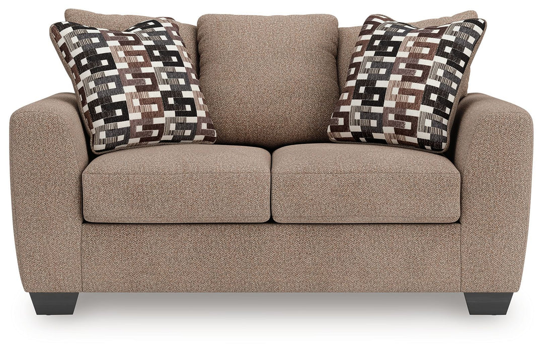 Triston-Peaks - Suede - Loveseat