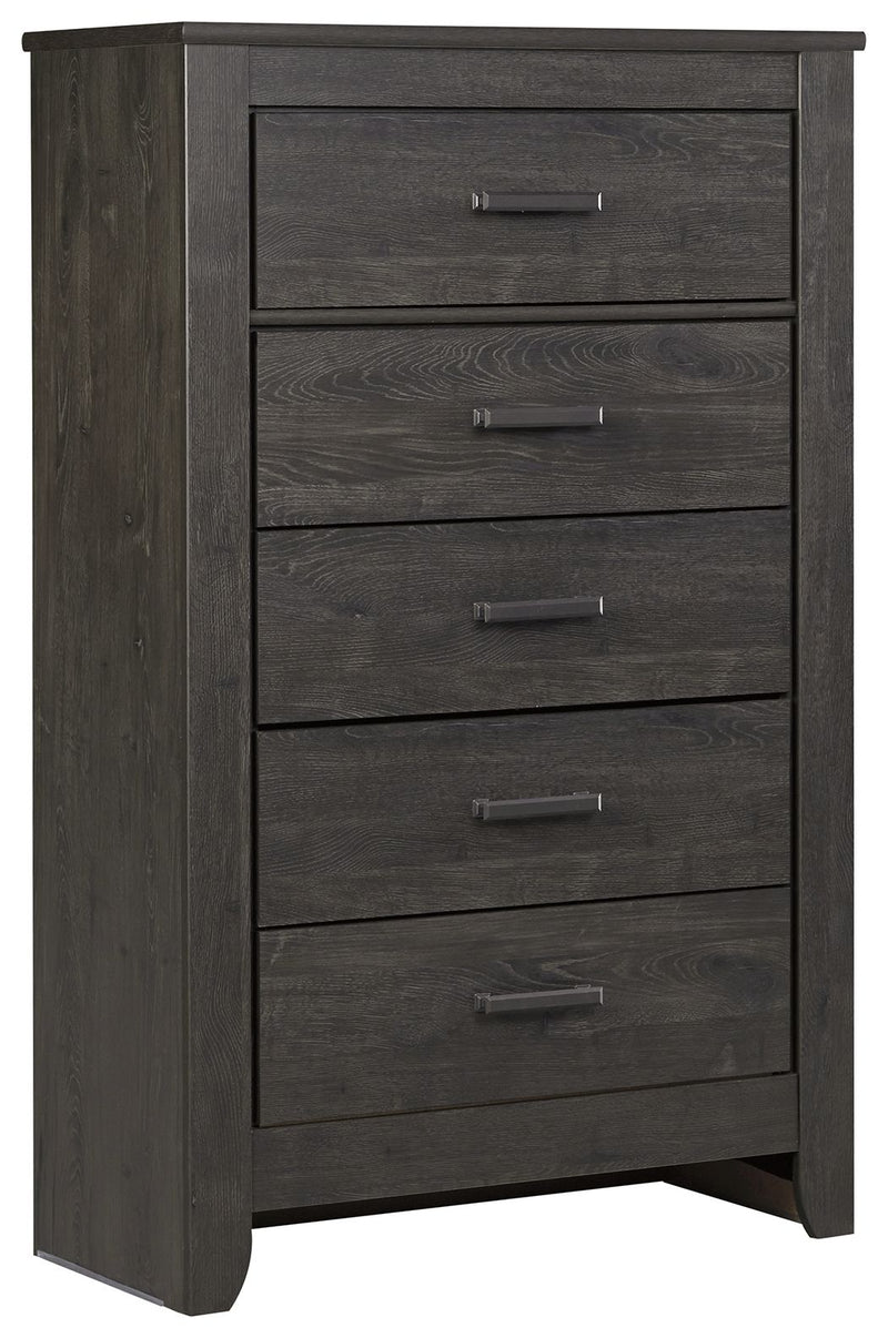Brinxton - Five Drawer Chest - Charcoal