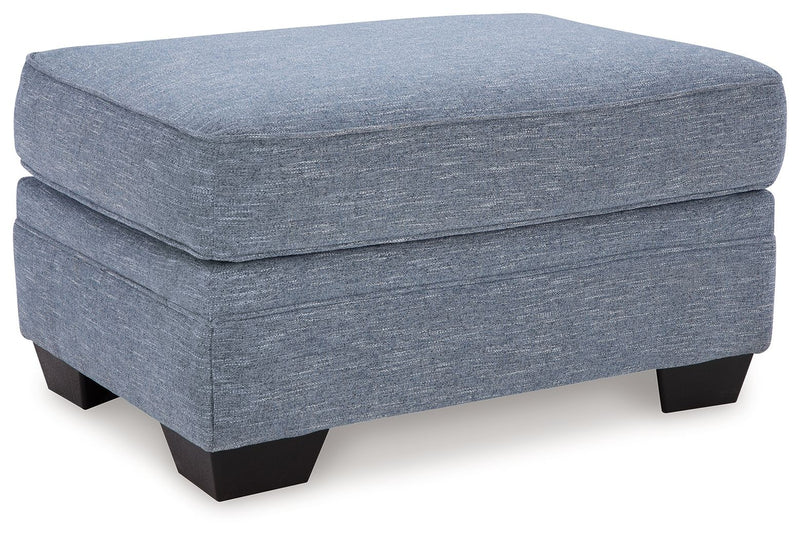 Carissa Manor - Ottoman - Denim